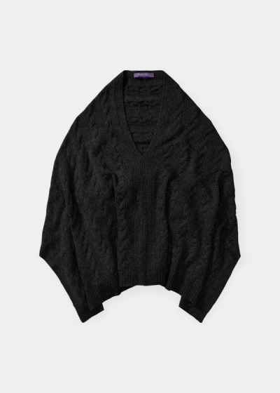 Dámské Pončo Ralph Lauren Cable Cashmere - 08397-SAXT